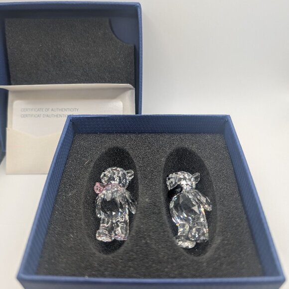 Swarvoski Kris Bear First Kiss valentine anniversary gift wedding crystal - Picture 5 of 7